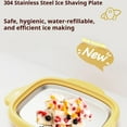 thumbnail image 2 of Rolled Ice Cream Maker Tray – Stainless Steel DIY Ice Cream Roll Pan with 2 Scrapers, No-Electric Frozen Dessert Maker for Ice Cream, Yogurt Rolls & Smoothies | 1 Tray + 2 Scrapers, 2 of 7