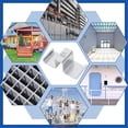 thumbnail image 3 of Rejilla 25 Abrazaderas De Rejilla De Acero Galvanizado Para Sistemas De Drenaje De Pisos Industriales, Entrepisos, Pasarelas, Peldaños De Escaleras, 3 of 7