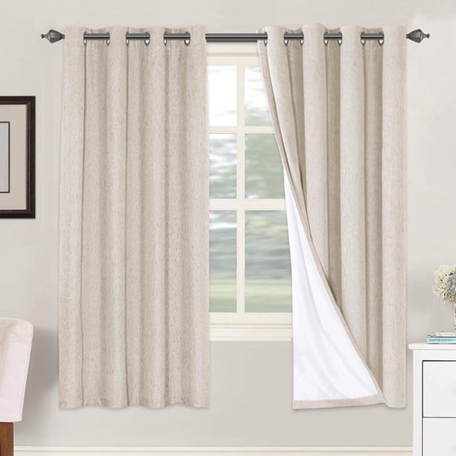 Cortinas H.VERSAILTEX Blackout 100% lino, 183 x 183 cm, 2 paneles