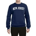 thumbnail image 2 of Wild Bobby State of New Jersey College Style Unisex Crewneck Sweatshirt, 2 of 6