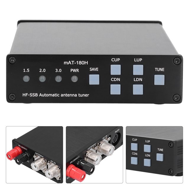 Accesorio de Sintonizador Shortwace, Antena Auticica Duradera de 3-54MHz Con Carcasa de Metal Para Bricolaje