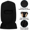 thumbnail image 3 of EvridWear Balaclava Face Mask, Thermal Winter Ski Mask for Cold Weather, Men Women (Black), 3 of 12