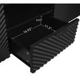thumbnail image 7 of TV Stand with Solid Ion Feet, TV Console Table for Living Room, Bedroom,Black, 7 of 7