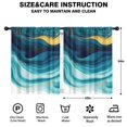 thumbnail image 2 of Blackout Kids Curtains,Teal and Gold Marble Ink Swirls Pattern Childrens Insulated Curtains Set Of 2,Bedroom Essentials,Toddler Room Decor 42"x54", 2 of 5