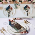 thumbnail image 3 of 250 Year American Anniversary Flag Cloth Napkins, Eagle USA Flag Vintage Washable and Reusable Dinner Napkins Set of 2, Table Napkin for Kitchen Party Birthday Wedding Hotel Housewarming 20"x20", 3 of 9