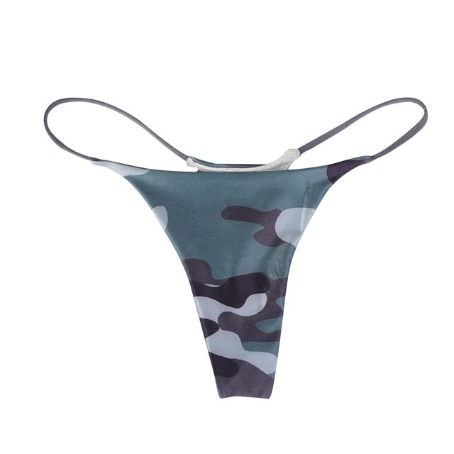 Vente de Liquidation 2025 Culottes Imprimées pour Femmes Confort Taille Basse Douce T-Back G-String