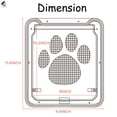 thumbnail image 2 of PULLIMORE Dog Screen Door with Magnetic Flap Automatic Lockable Pet Door Screen Sliding Door for Small Dogs Cats (Inside Size 8 x 10.2 inch), 2 of 9