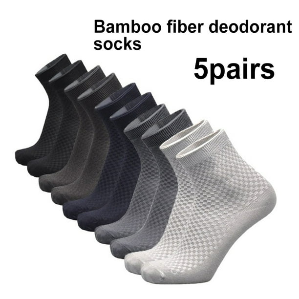 Chaussettes noires en fibres de bambou Confort