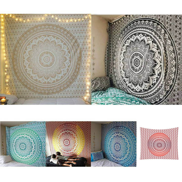India Mandala Tapestry Wall Hanging Decor Wall Cloth Tapestries Wall Carpet  Beach Towel Yoga/Picnic Mat Home Decoration