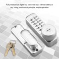 thumbnail image 1 of Becaristey Serrure de Porte Sans Clé Sécurisée et Durable pour Porte en Métal Bouton de Porte Économe en Énergie avec Clavier, 1 of 6