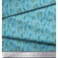 thumbnail image 2 of Soimoi Cotton Cambric Fabric Moroccan,Stripe & Beetle Insects Print Fabric by Yard 56 Inch Wide, 2 of 3