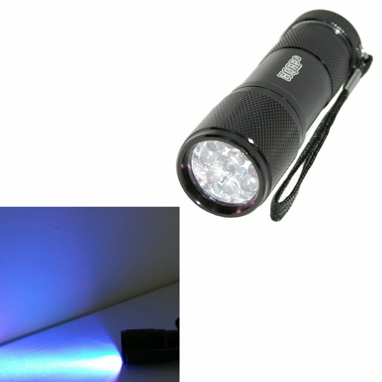 LINTERNA UV LED TORCH FLASH LIGHT LINEA EFFE 9 LED