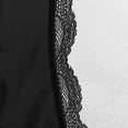thumbnail image 4 of Blmnix Underwear Women Briefs Satin Panties Lace Underwear Underwear Black Ruched Pull-On Modern Fit Bow Plus Size Panties,L, 4 of 6