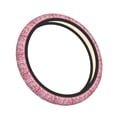 thumbnail image 3 of Goofa Glittering Pink Bathtub Pattern Elastic Stretch Steering Wheel Cover,Universal 15 inch, Microfiber Breathable Ice Silk, Anti-Slip, Odorless, Easy Carry, 3 of 8