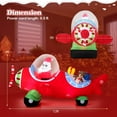 thumbnail image 3 of Costway 7.2 FT Christmas Inflatables Airplane with Gift Boxes and Built-in LED Lights, 3 of 10