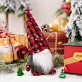 thumbnail image 5 of Christmas Red And Black Plaid Snowflake Pointed Hat Rudolph Figure For Home Decor Gnomes Plush, 5 of 8