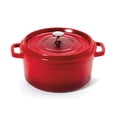 thumbnail image 1 of GET CA-012-R/BK/CC 5 1/2 qt Ceramic Coated Aluminum Dutch Oven, Red- Set, 1 of 1
