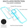thumbnail image 3 of CoverON For Apple iPhone 13 pro Phone Case, Military Grade Heavy Duty Full Body 3-Layer Shockproof Clear Cover, Blue, 3 of 8