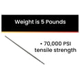 thumbnail image 3 of Arc Welding Electrodes 1/8 Inch E7014 - 5lb - Hot Max 23047 Steel Welding Rods for Mild Steel, All Positions, Flat Smooth Bead, 70,000 PSI Tensile Strength, 3 of 6