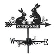 thumbnail image 2 of harayaa Decorative Metal Weather Vane, Durable Wind Direction Accessory for Garden Roof, Bunny, 2 of 8