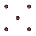 thumbnail image 3 of Seitruly Grips Caps Cómodo Antideslizante Útil Realce Reemplazo perfecto Thumbstick Cover Controlador Accesorios Rojo sobre negro Type2 NO2, 3 of 6
