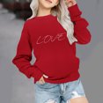 thumbnail image 2 of TFEOQRY Children Girls Fashion Cute Hoodless Sweatshirts Solid Color Long Sleeve Crewneck Sweatshirt Pullover Tops, 2 of 7