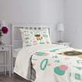 thumbnail image 5 of Ambesonne Kitten Quilted Bedspread Set 2 Pcs, Cartoon Domestic Siamese, Twin Size, Multicolor, 5 of 6