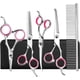 thumbnail image 1 of Kit de tijeras de aseo para perros 6 en 1, tijeras de seguridad de acero inoxidable 4CR con punta redonda para perros y tijeras de aseo duraderas para perros, 1 of 5