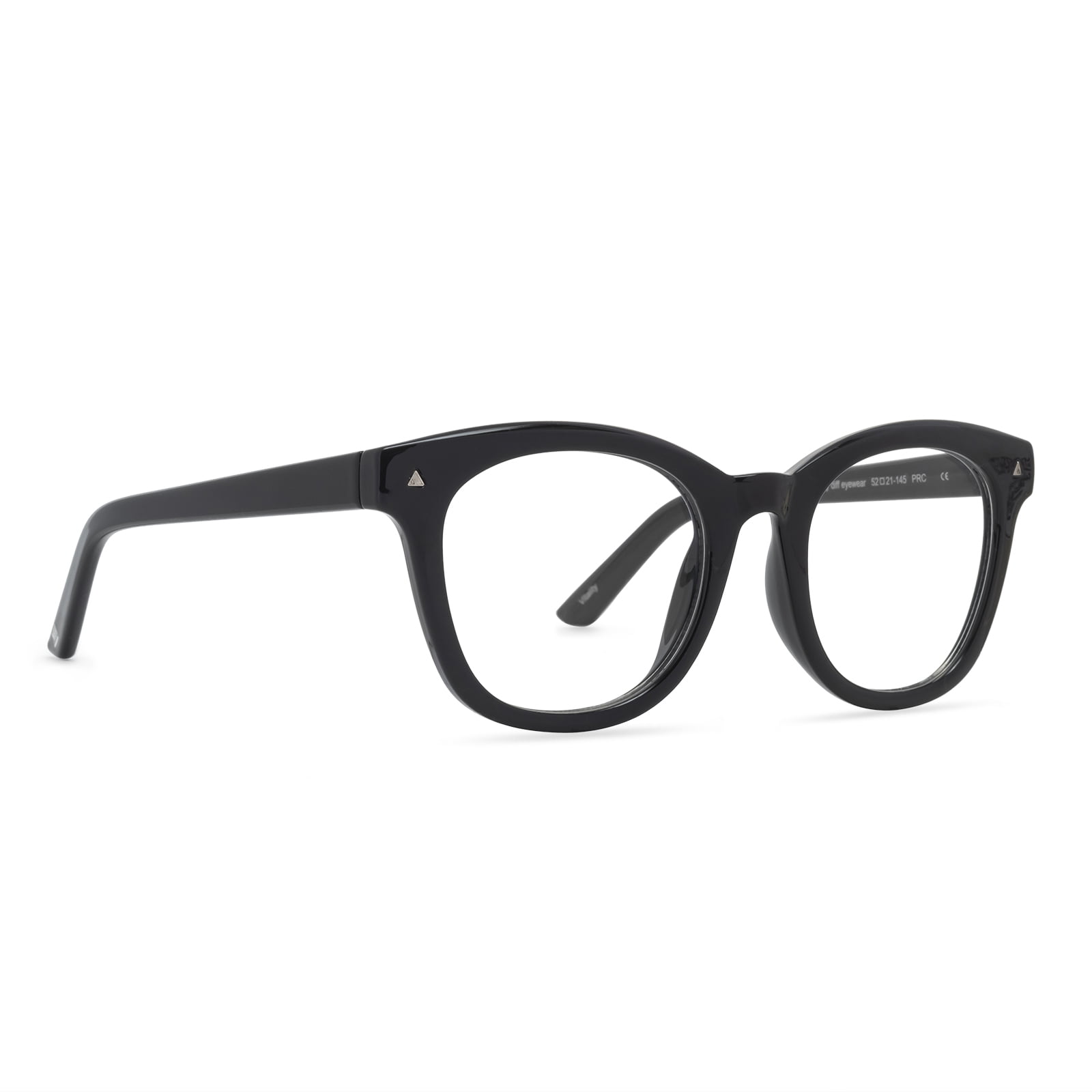 Women's Health Reading Glasses Vitality Blue Light Blocking by DIFF Eyewear Black +3.0