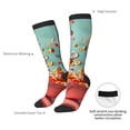 thumbnail image 4 of Wukai Céréales Flottantes Colorées pour Bas Contrastés, Chaussettes Longues Sport Entraînement Physique Adulte, Unisexe, 4 of 6