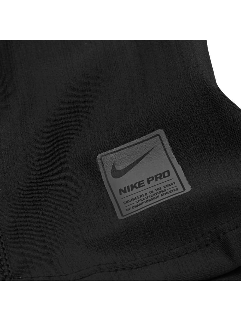 Nike Pro Hyperwarm Hood, Black and White, One Size, Lightweight