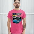 thumbnail image 3 of Tee Hunt Ford GT American Horse Power T-Shirt Sports Race Car Licensed Men's Tee, Hot Pink, 4X-Large, 3 of 5