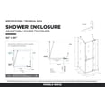 thumbnail image 7 of Fine Fixtures Frameless Shower Enclosure Hinged Glass Shower Door - Tempered Glass 30" W x 30" D x 74" H Satin Brass Finish, 7 of 7