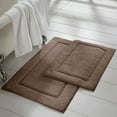 thumbnail image 3 of Modern Threads Non-Slip Bath Rug Set, Brown 100% Cotton, 17" x 24" & 21" x 34", (2 Pack), 3 of 3