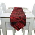 thumbnail image 4 of EREHome Chemin de Table Rose Fraîche pour la Saint-Valentin 13x70 Pouces Décoration de Table Rouge, 4 of 5