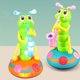 thumbnail image 2 of Ounissouiy Juguete eléctrico de oruga con luz de gusano giratorio para niños, saxofón, oruga, inodoro Videojuegos portátiles, 2 of 6