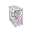 thumbnail image 6 of CORSAIR 3500X ARGB Tempered Glass Mid-Tower PC Case, White – 3x Pre-Installed RS120 ARGB Fans – Reverse Connection Motherboard Compatible – Fits up to 10x 120mm Fans, 6 of 16
