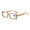 Brown, variant on Women Silver Rhinestone Black Reading Glasses 3.00 Ladies Square Anti-Blue Light Readers +3.00 strength