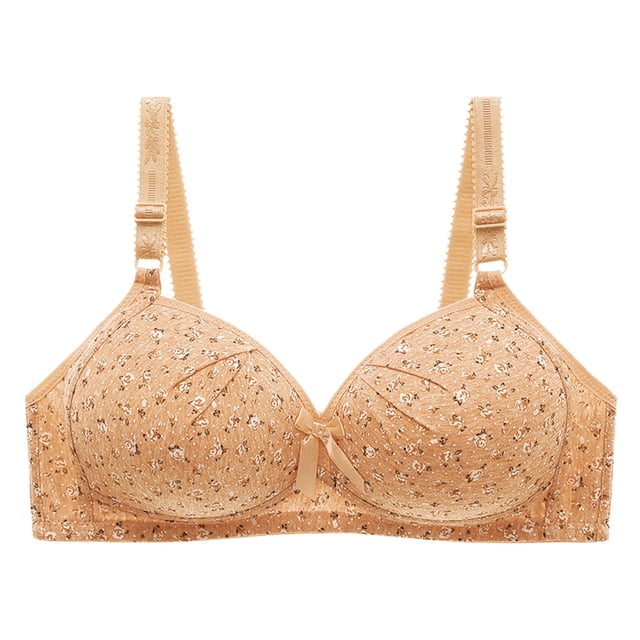 Gibobby Sujetador push-up transpirable extraelástico con cierre frontal deportivo para mujer Sujetadores para mujer(Caqui,XXL)