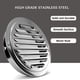 thumbnail image 5 of [2 Pack] Stainless Steel Air Vents, 7 Inch Round Louvered Grille Cover Vent, Hood Flat Ducting Ventilation, Air Vent Wall Air Outlet with Fly Screen M, 5 of 5