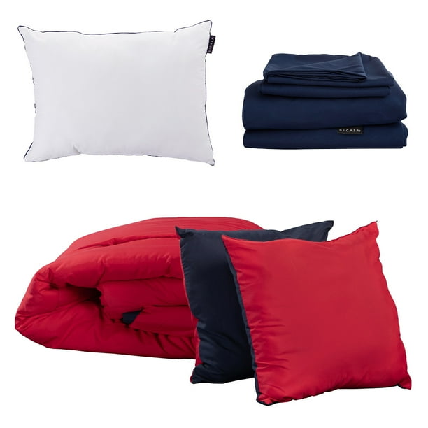 Set de Edredón Doble Vista Individual Sábanas Softy Almohada One DICASA Couzy