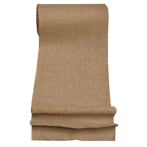 LA Linen Burlap 15 in 15IN--100Yard 100 Yards Burlap Tissu&44; Naturel -