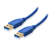 Cable Matters USB 3.0 Cable (USB to USB Cable Male to Male) in Blue 10 Feet