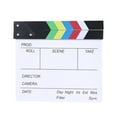 thumbnail image 3 of Director Film Clapboard Action Scene Clapper Board Wooden Movie Film Clap Slate, L, Colorful, 3 of 7