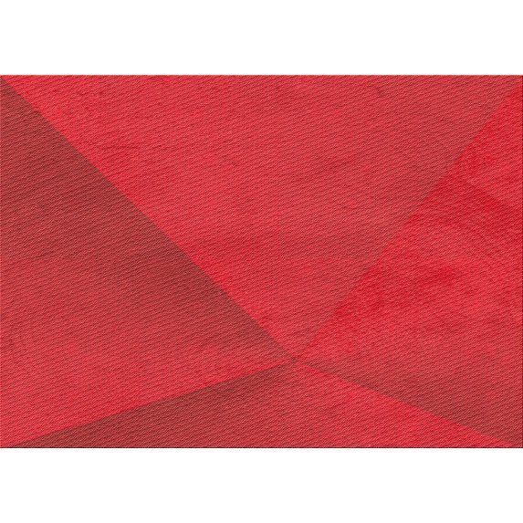 Ahgly Company Indoor Rectangle Patterned Red Area Rugs, 8' x 10'