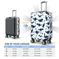 thumbnail image 4 of Fuzoiu Cute Cartoon Dinosaurs Print Suitcase Cover,Washable Luggage Covers for Suitcase,Elastic Luggage Protector Cover,Scratch Resistant Travel Suitcase Covers-Large, 4 of 7
