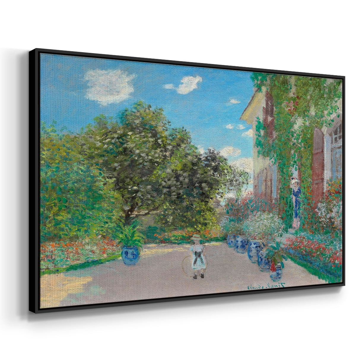 Vintage Landscape-CVI By Wexford Home Framed in Black Wood Gallery Wrapped Canvas 17 in. x 25 in.