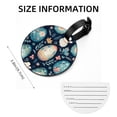 thumbnail image 5 of Easter 2Pcs PU Leather Round Luggage Tags with Privacy Cover and Name ID Tag for Suitcase, Handbags, Backpacks, School Bags, 5 of 6