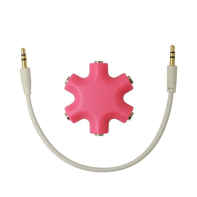 fastboy 3.5mm Audio Splitter Headset Accessory Universal Converter Equipment Earphone Adapter Connect Device Adapting Accessories pink