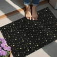 thumbnail image 4 of Black Gold Star Pattern Door Rugs,Washable Non Slip Door Mats Indoor,Decorative Door Mats,Entry Mat Indoor for Entrance,Bedroom,Kitchen,Bathroom,20"x32", 4 of 6